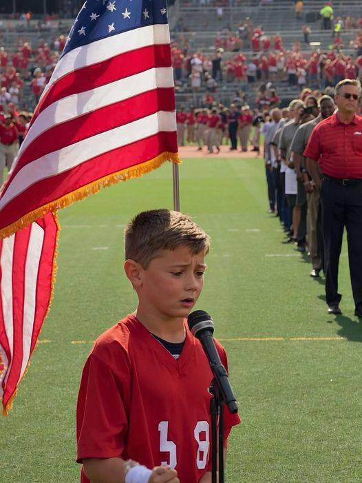 Adorable 10-Yr-Old Guy Brings Grown Men to Tears When He Sings the National Anthem, Wait Until You Hear His Voice… 𝐖𝐚𝐭𝐜𝐡 𝐯𝐢𝐝𝐞𝐨 𝐢𝐧 𝐜𝐨𝐦𝐦𝐞𝐧𝐭𝐬 𝐛𝐞𝐥𝐨𝐰👇👇👇👇👇